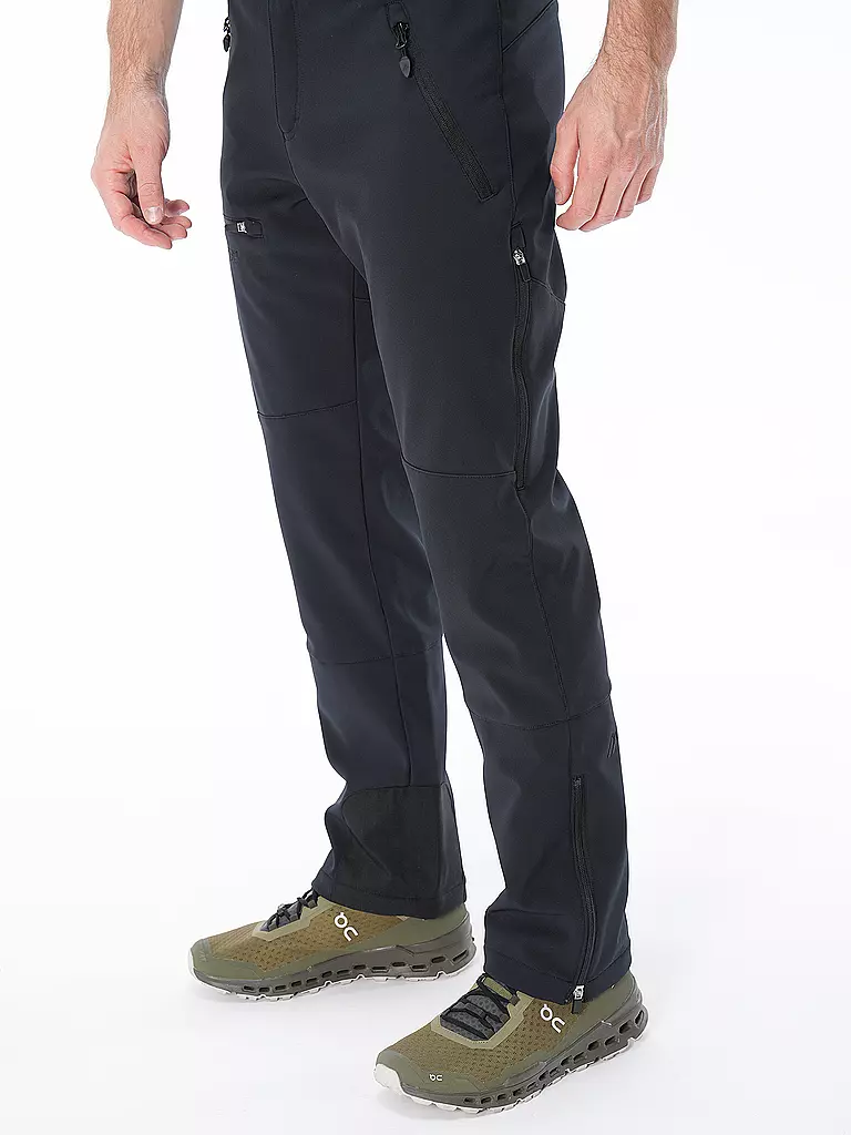 Maier Herren Softshell Wanderhose Adakit Schwarz